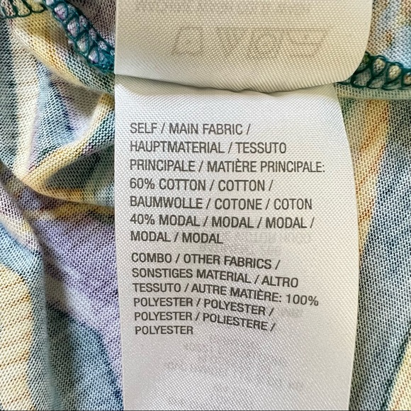 LOGO Lori Goldstein Tropical Print Tunic with Pockets XS-S - Picture 13 of 14